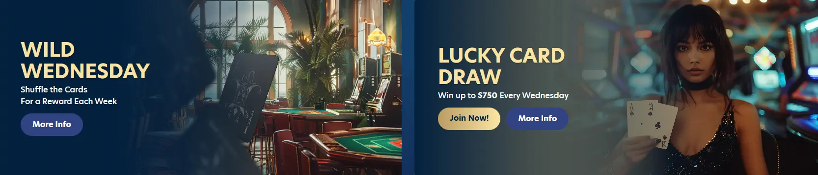 Win up to $750 Every Wednesday at LUCKY DREAMS